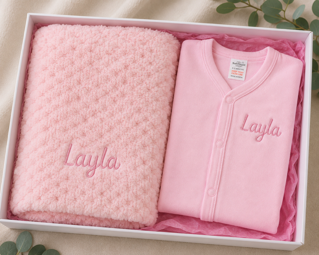 Personalised Baby Gift Set