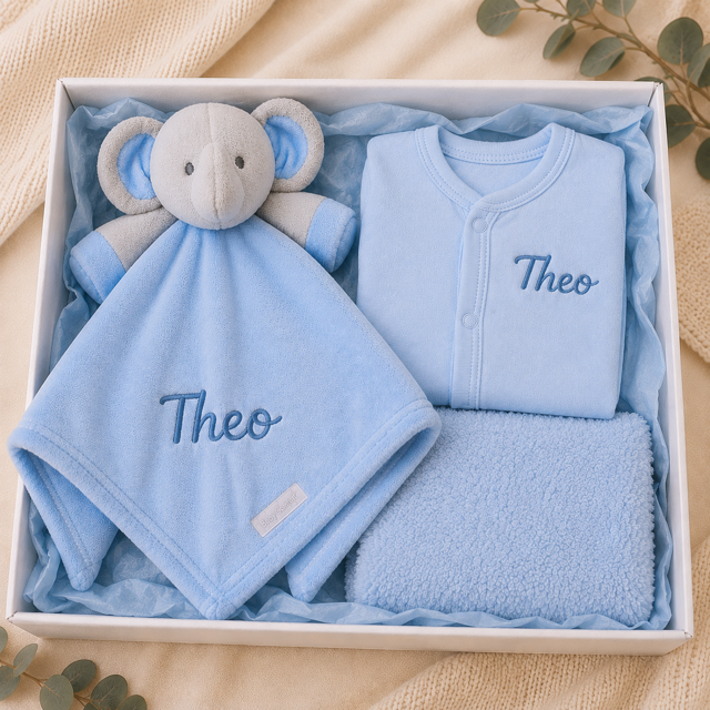 Personalised Baby Gift Set