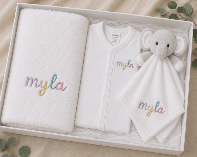 Personalised Baby Gift Set
