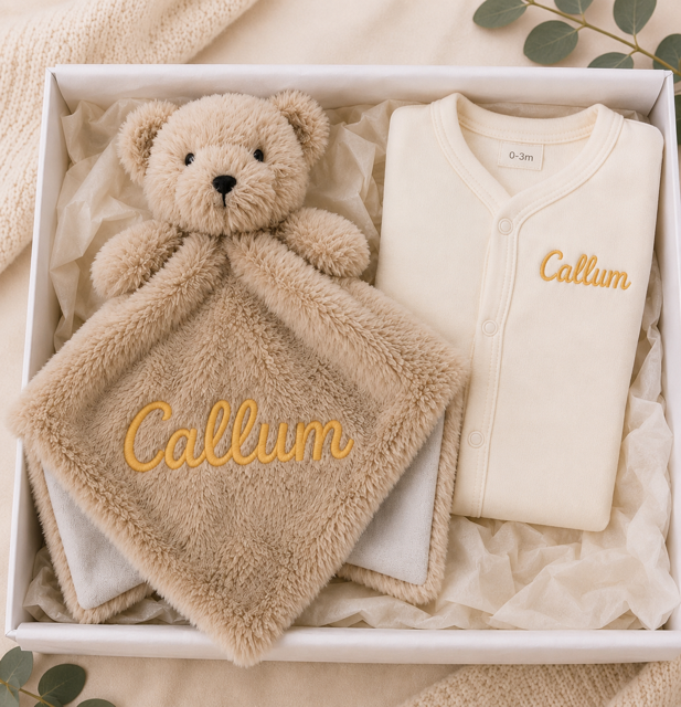 Personalised Baby Gift Set