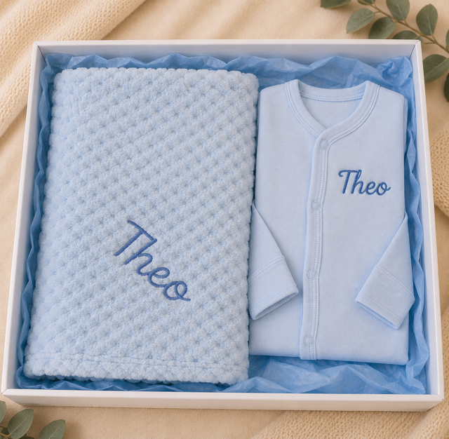 Personalised Baby Gift Set